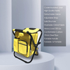 Folding 3 in 1 Stool Bag Folding Stool with Cooler Bag Collapsible Camping Seat