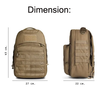 Ergonomic Design Army Fitness Climbing Rucksack Compatible with Hydration Pack Military Tactical Backpack