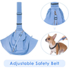 Small Dog Shoulder Bag Hands Free Carry Adjustable Shoulder Strap Safety Belt Bag Pet Sling Carrier