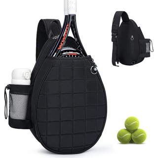 Wholesale New Fashion Sports Backpack Tennis Bag Waterproof Crossbody Sling Pickleball Bag with Study Fence Hook