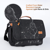 17-17.3 Inch Water-resistant Canvas Messenger Bag Computer Shoulder Bag Briefcase Laptop Bag for Men