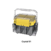 Outdoor Durable Portable Plastic Fishing Rod Reel Box With Strap Double layers Professional Fishing Lures Hook Bait Box