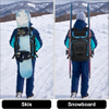 Large Capacity Waterproof Bag Outdoor Backpack 50L Travel Backpack Ski Boot Bag With USB Charging Port