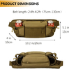 Tactical Fanny Pack Military Running Waist Bag Sling Hip Belt Army Lumbar Tool Gear Pouch 