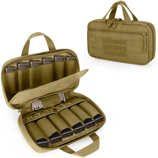 New Shooting Range Handgun Bag Magazine Pouch Holds 13 Pistol Tactical Pistol Magazine Storage Bag