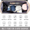 China Supplier Nappy Backpack with Foldable Baby Sleeping Bed and Changing Station Mommy Travel Bags
