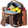 2021 Amazon Hot Slling Picnic Backpack Bag for 4 Person Set Pack With Insulted Leakproof Cooler Bag