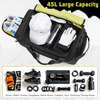 2025 New Design Large Capacity Rugged Fitness Bag Travel Workout Sports Bag Tactical Gym Duffle Bag with Shoe Compartment