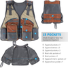 Custom Fishing Jacket Vest Pack with Breathable Mesh & Multi pockets for Fly Fishing Backpack Vest