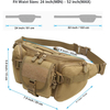 Durable Military Waist Bum Bag Utility Hip Pack Bag Tactical Waist Bag for Outdoor Fishing Hunting