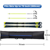 Waterproof Skiing Bag for Air Travel Transport Skis Up to 200 cm Padded Ski Sleeve and Ski Boot Bags
