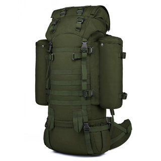 Outdoor 65L Large Capacity Tactical Molle Hiking Backpack for Mountain Climbing Camping Daypack