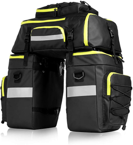 Wholesale Custom 3 in 1 Multi-Functional Bike Rear Pannier Bag Water & Tear Resistant Bicycle Saddle Bag