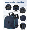 ODM/OEM Lightweight 55L Waterproof and Snowproof Ski Bag Travel Ski Boot Backpack with SBS Zippers