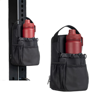 Hot Selling Custom Durable Water Bottle Pouch Multi Storage Pockets Magnetic Attachment Gym Bag
