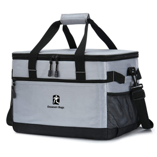 Large Soft Sided Cooling Bag Portable Tote 60 Cans Collapsible Insulated Lunch Box Cooler Bag 