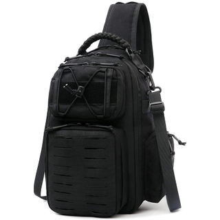 Military Molle EDC Single Shoulder Bag for Outdoor Fishing Oxford Laser Cut Tactical Sling Shoulder Bag