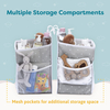 Custom Pattern Diaper Storage Bag with Multiple Pockets for Nursery Baby Essentials Hanging Diaper Organizer