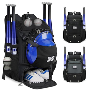 Adult and Youth Durable Softball Bag Baseball Bag Baseball Backpack with Helmet Holder