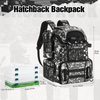 2022 New Product Large Capacity Fishing Tackle Box with Rod Holder Fishing Backpack