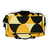 2022 New Trend Tear Resistant Yellow And Black Multiple inside Pockets Foldable Travel Duffel Bag