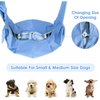Small Dog Shoulder Bag Hands Free Carry Adjustable Shoulder Strap Safety Belt Bag Pet Sling Carrier