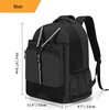 Premium Hanging Paddle Tennis Racket Bag Tennis Backpack Sport Gym Pack with Ventilated Shoe Compartment