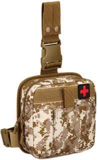 Multifunctional Military Molle First Aid Kit Medical Utility Thigh Pack Tactical Heavy Duty Leg Rig Bag