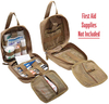Molle EMT Pouches Rip-Away Military IFAK Medical Bag Outdoor Emergency Survival Kit Tactical First Aid Pouch khaki