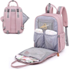 Newly Multi-function Diaper Bag Travel Bag with Detachable Pacifier Case Baby Nappy Backpack