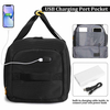 3 in 1 Waterproof Sports Gym Bags with USB Charging Port for Weekender Overnight Backpack Carry On Bag