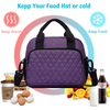 Ladies Stylish Thermal Non-Woven Soft Cold Ice Tote Bag Reusable Food Meal Prep Cooler Lunch Bag