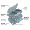 Outdoor Durable Portable Plastic Fishing Rod Reel Box With Strap Double layers Professional Fishing Lures Hook Bait Box
