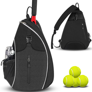 Custom Lightweight Sport Tennis Pickleball Badminton Racket Sling Backpack Outdoor Sport Table Tennis Racket Bag