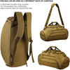 2025 New Design Large Capacity Molle Luggage Suitcase Tactical Duffle Bag Men Sports Gym Backpack