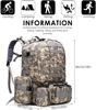 Assault Survival Pack Bag for Tackle And Rod Storage Fly Fishing Backpack for Trekking Camping Fishing Hiking