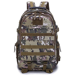 40L Large Capacity Tactical Camo Backpack Army Bookbag with USB Charging Port and Multiple Pockets