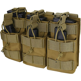 Wholesale High Quality Tactical Triple Mag Pouch for Rifle and Pistol 1000D Nylon Tactical Magazine Pouch