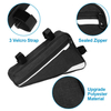 Water Resistant Reflective Bicycle Storage Bag Strap On Saddle Pouch Bike Triangle Frame Bag for Road Mountain Cycling