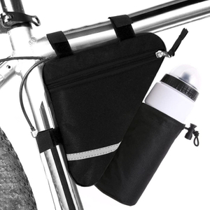 Water Resistant Cycling Reflective Mountain Road Bike Pack,Adjustable Install Position Tool Accessories Pack Bike Storage Bag Bike Triangle Frame Bag 