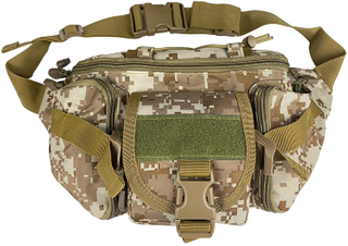 Tactical Waist Pack Portable Bag Military Waist Bag for Outdoors Fishing Cycling Camping Hiking Traveling Hunting Shopping Dog Walking