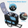 2024 New Design Durable Large Capacity Trolley Ball Bag Bowling Ball Roller Bag With Wheels Retractable Handle
