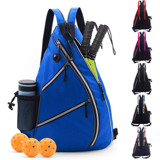Reversible Sports Pickleball Backpack Fits 4 Paddles Tennis Bag Pickleball Rackets Sling Bags