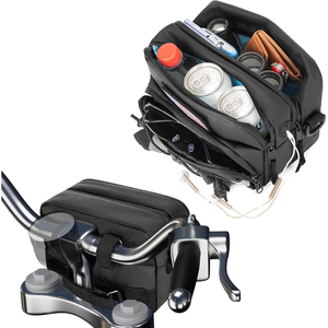 Outdoor Customized Waterproof Cycling Bag Double-layer Motorcycle Handlebar Bag Bicycle Bag with USB Charge Hole