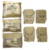 Military First Aid Bag Tactical Medical Backpack with labeled pockets for versatility in a durable package