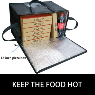 OEM Foldable And Reusable Insulated Bag for Food Delivery Insulated Pizza Bag