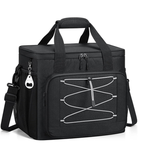 Custom Large Lunch Bag 45Can Collapsible Insulated Leak Proof Bag Waterproof 600D Oxford Soft-Sided Cooler Bag