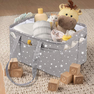 Fashion Custom Newborn Infant Nursery Bag Storage Bins with Multi-pockets Foldable Diaper Bag Organizer