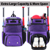 BSCI Factory Large Storage Lightweight Softball Sport Bag Outdoor Sport Baseball Backpack Gear Bag for Helmet and Shoes