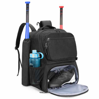 Custom Sports Backpack Outdoor Training Softball Bag Baseball Bat Bag Baseball Backpack with Shoes Compartment